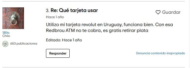 Tarjetas Revolut opiniones en Tripadvisor