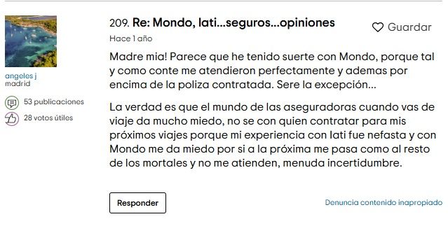 Heymondo opiniones en Tripadvisor