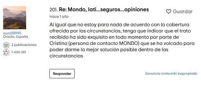 Heymondo opiniones en Tripadvisor