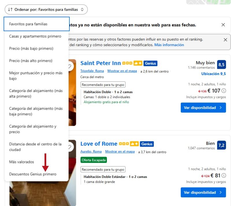 Descuento genius Booking: qué es el descuento genius de Booking