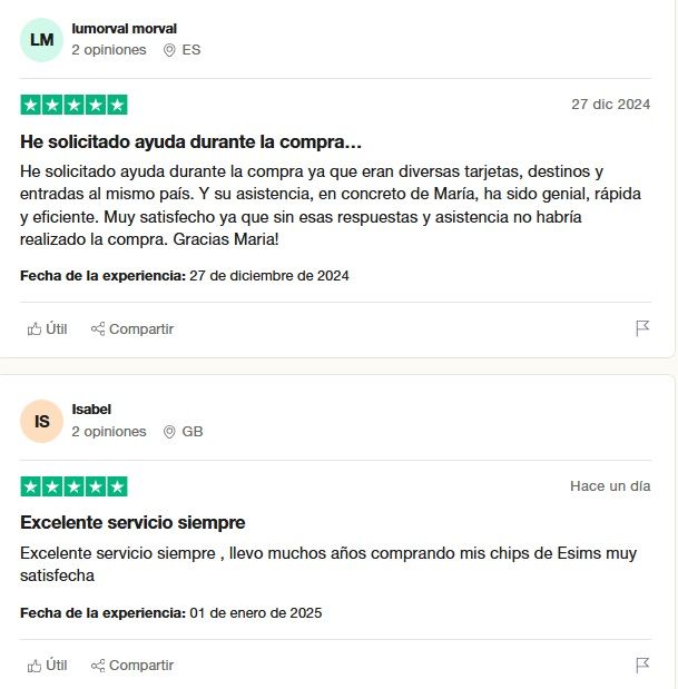 Holafly opiniones en Trustpilot