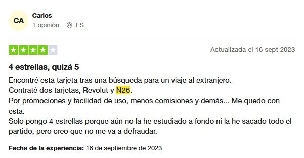 N26 o Revolut para viajar: opiniones de los/as viajeros/as