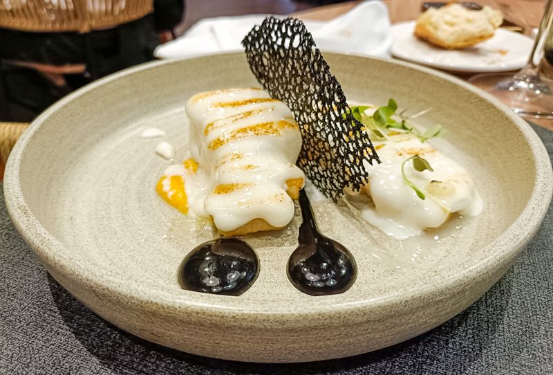 Bacalao gratinado en Tápara Restaurante