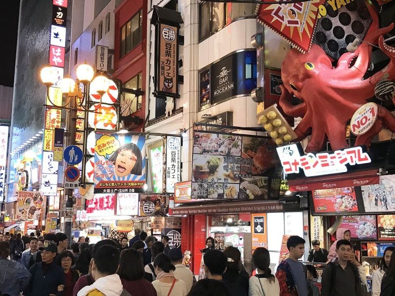 Los mejores free tours por Osaka gratis y en español: Dotombori