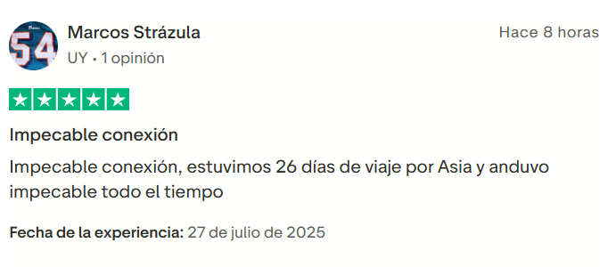 Holafly o Airalo: opinión de Holafly en Trustpilot
