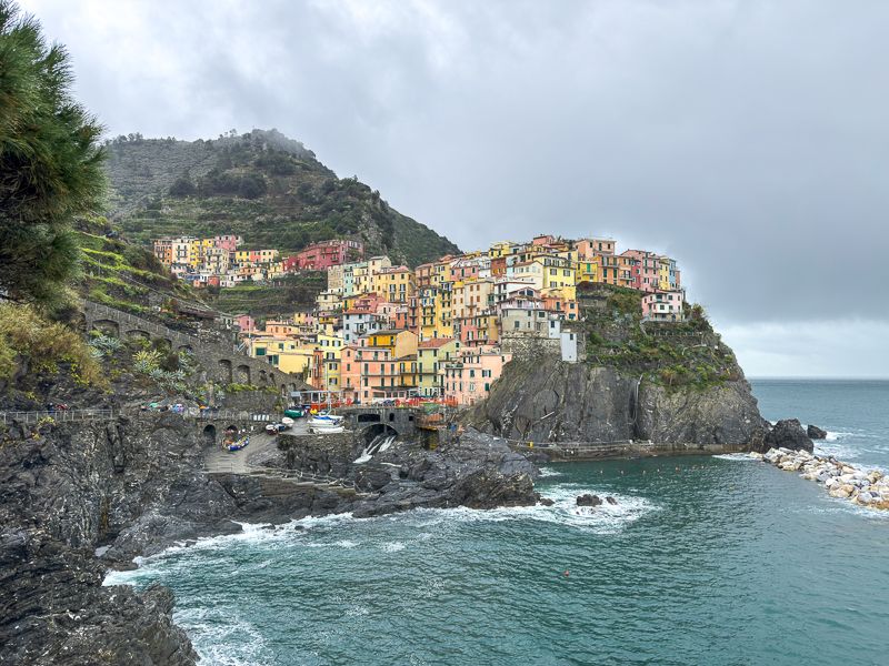 Qué ver en Cinque Terre: punto panorámico en Manarola