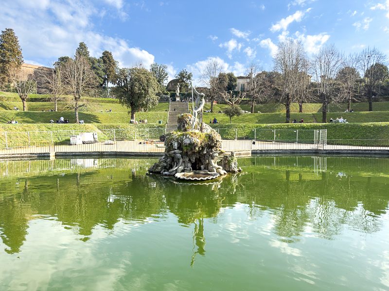 Qué ver en Florencia: Fuente de Neptuno en el Jardín de Boboli