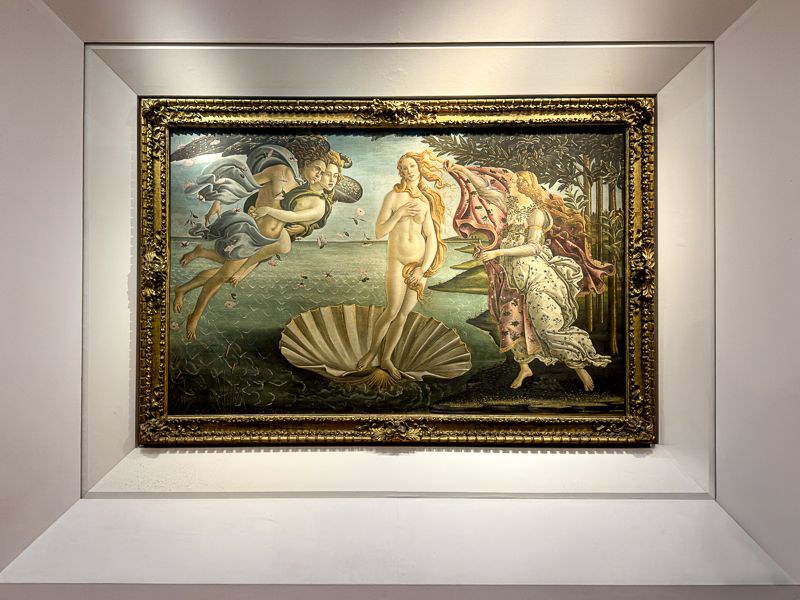 Qué ver en Florencia: Nacimiento de Venus en Galeria de los Uffizi