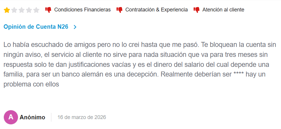 ▷ N26 opiniones en 2026: ¿Es la mejor tarjeta para viajar? Nuestra experiencia sincera 31 Cuenta N26 opiniones negativas en HelpMyCash