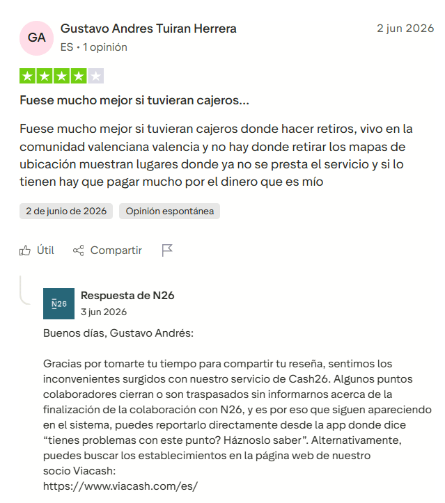 ▷ N26 opiniones en 2026: ¿Es la mejor tarjeta para viajar? Nuestra experiencia sincera 13 N26 banco opiniones