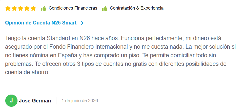 ▷ N26 opiniones en 2026: ¿Es la mejor tarjeta para viajar? Nuestra experiencia sincera 26 Banco N26 opiniones en HelpMyCash