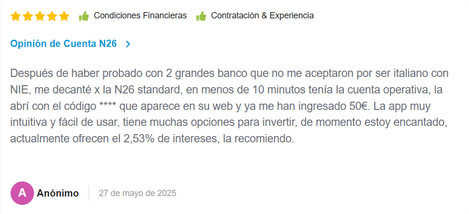 ▷ N26 opiniones en 2026: ¿Es la mejor tarjeta para viajar? Nuestra experiencia sincera 27 Banco N26 opiniones en HelpMyCash