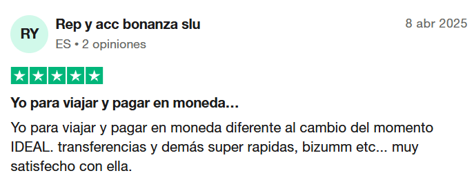 N26 opiniones positivas en Trustpilot