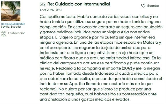 ▷ Intermundial Seguros Opiniones buenas y malas en 2026 + Nuestra experiencia ⚠️ 11 Intermundial Seguros Opiniones en Tripadvisor