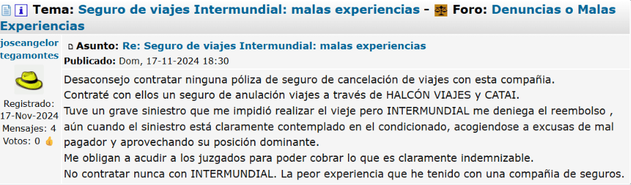 ▷ Intermundial Seguros Opiniones buenas y malas en 2026 + Nuestra experiencia ⚠️ 14 Intermundial Seguros Opiniones negativas