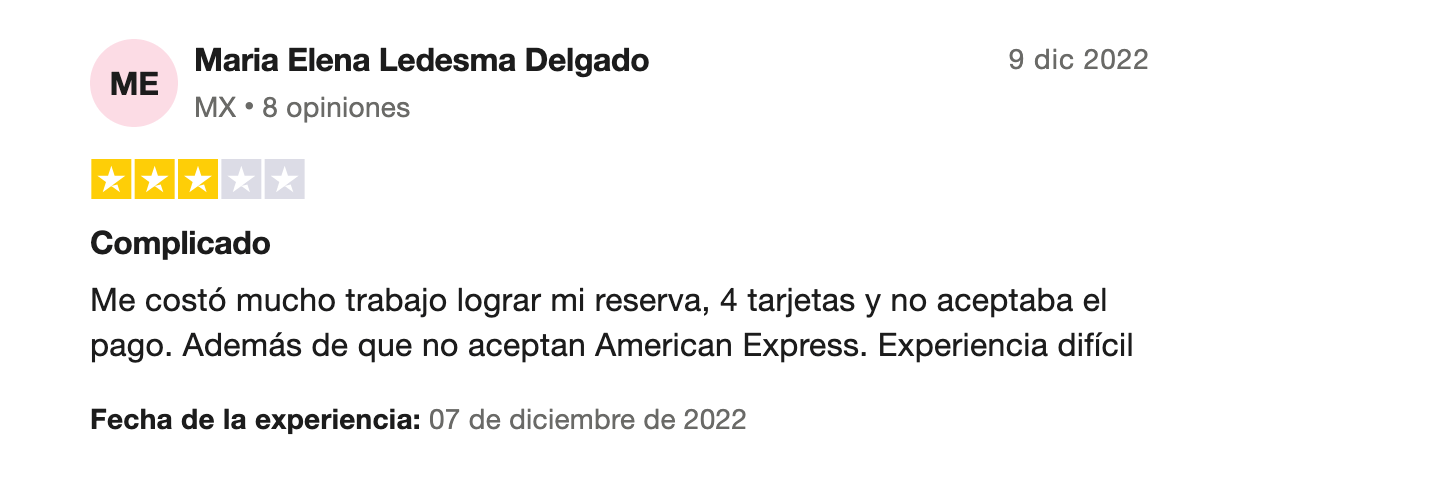 Rentalcars opiniones: opiniones negativas en Trustpilot