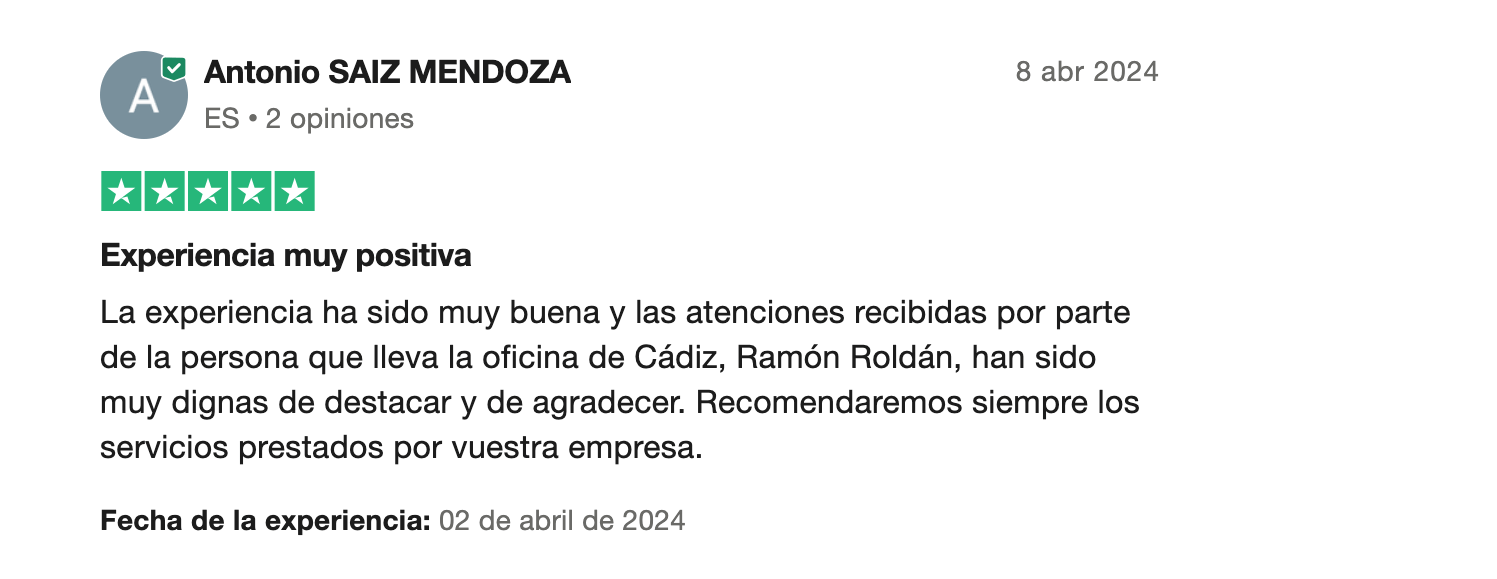Rentalcars opiniones: opiniones positivas en Trustpilot