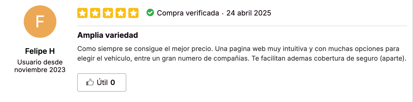 Rentalcars opiniones iGraal