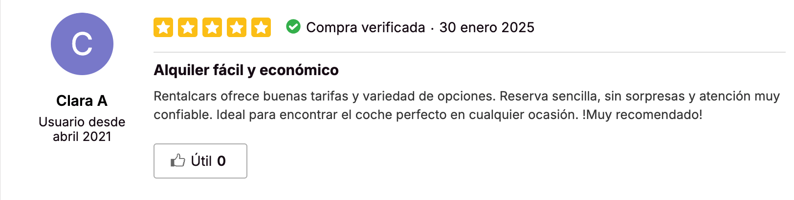 Rentalcars opiniones iGraal
