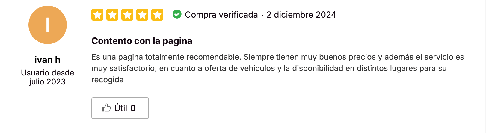 Rentalcars opiniones iGraal