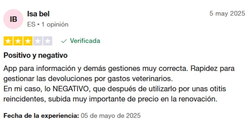 Barkibu opiniones del seguro de mascotas en Trustpilot