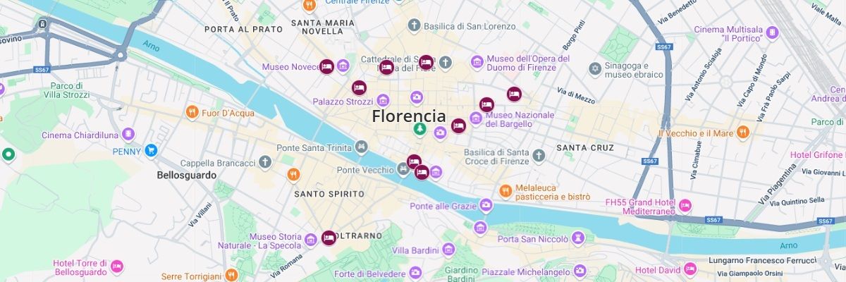 ▷ Dónde alojarse en Florencia BARATO: los 10 mejores hoteles en el centro (con ubicación exacta y fotos)