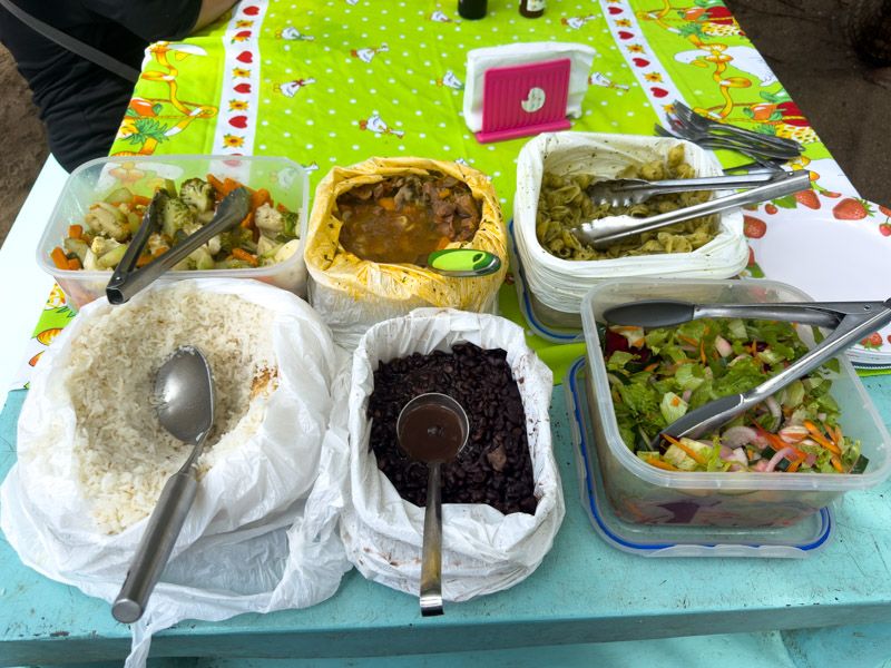 Viaje a Costa Rica por libre: Comida en el PN Corcovado