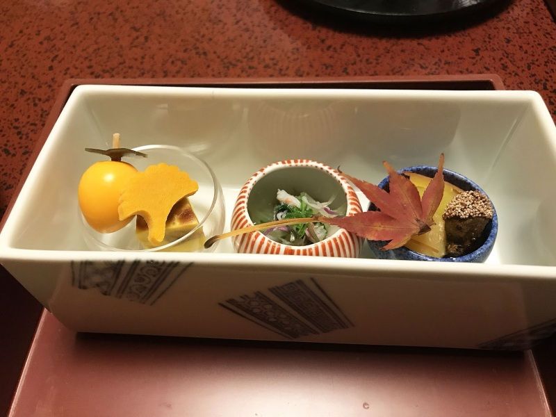 La cena en el Ryokan Iwaso