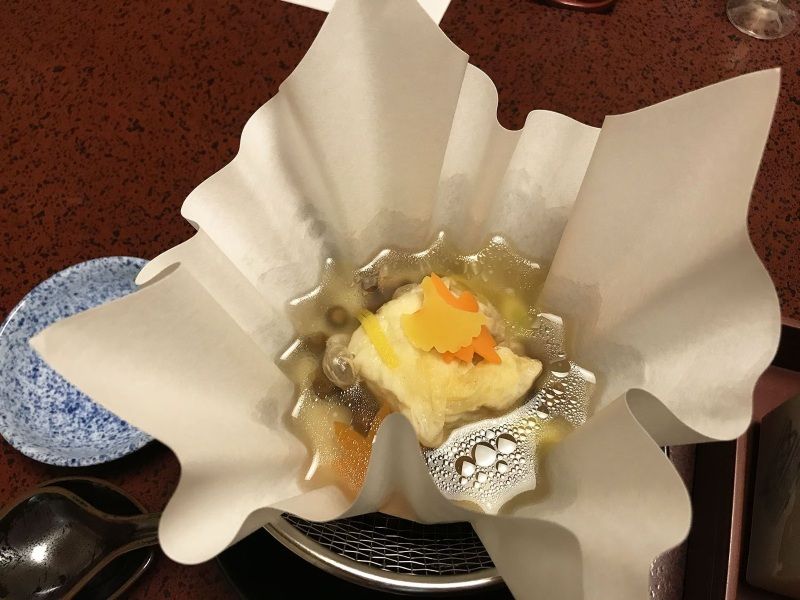 La cena en el Ryokan Iwaso