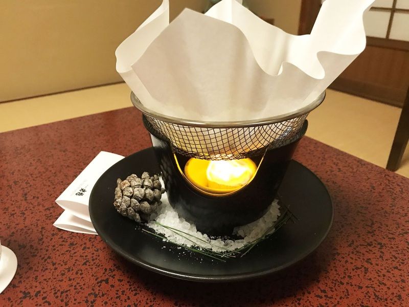 La cena en el Ryokan Iwaso