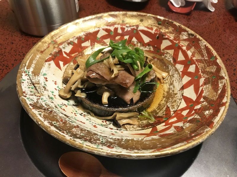 La cena en el Ryokan Iwaso