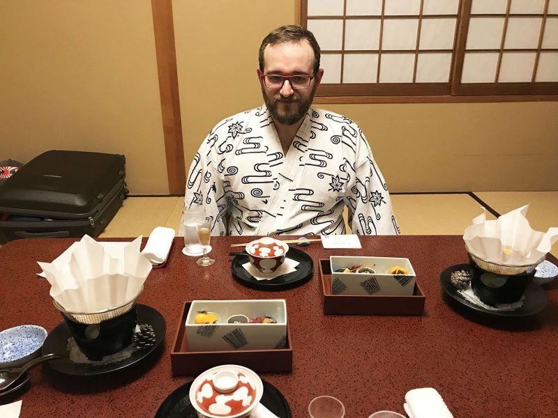La cena en el Ryokan Iwaso