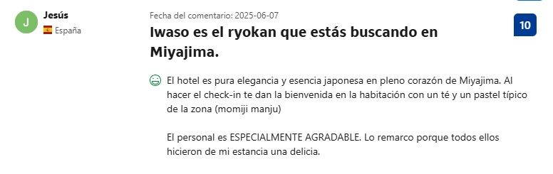 Opiniones Ryokan Iwaso en Miyajima