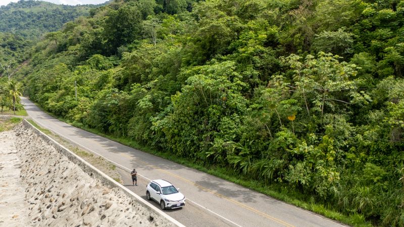 Alquilar coche en Costa Rica: Coche desde el aire