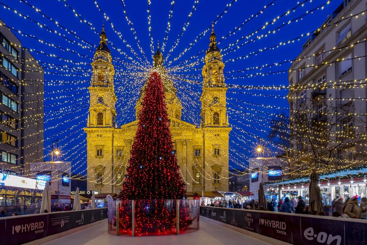Qué ver en Budapest en Navidad: mercadillo navideño de la Basílica de San Esteban