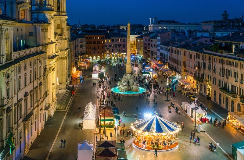 Mercados navideños en Roma 2025: Mercadillo de Piazza Navona