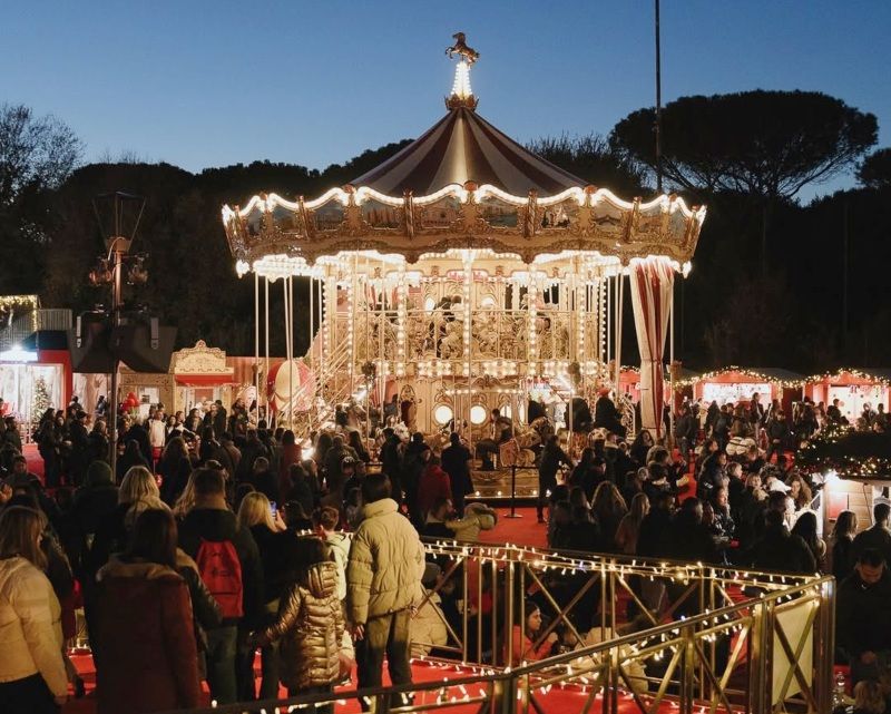 Mercados navideños en Roma en Navidad 2025: 'Christmas World' en Villa Borghese