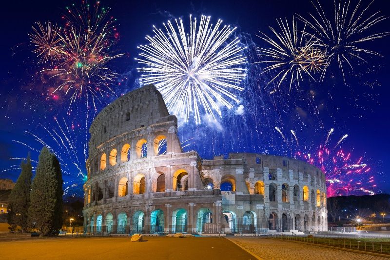 Qué hacer en Roma en Navidad: ver los fuegos artificiales del 31 de diciembre