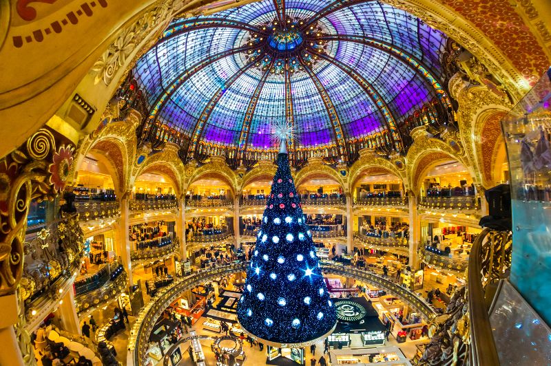 Qué ver en París en Navidad: Galerías Lafayette