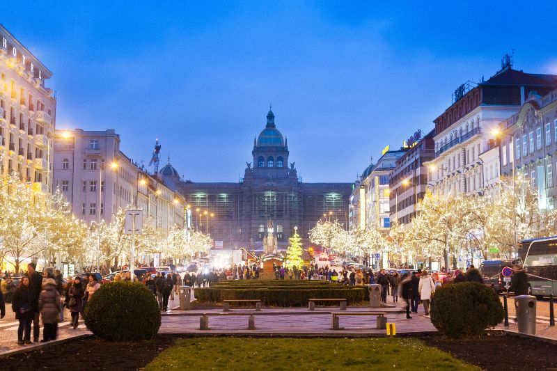 Qué ver en Praga en Navidad: la Plaza de Wenceslao
