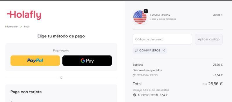 Holafly vs Saily: descuentos