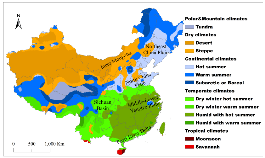 Cómo organizar un viaje a China: el clima en el país