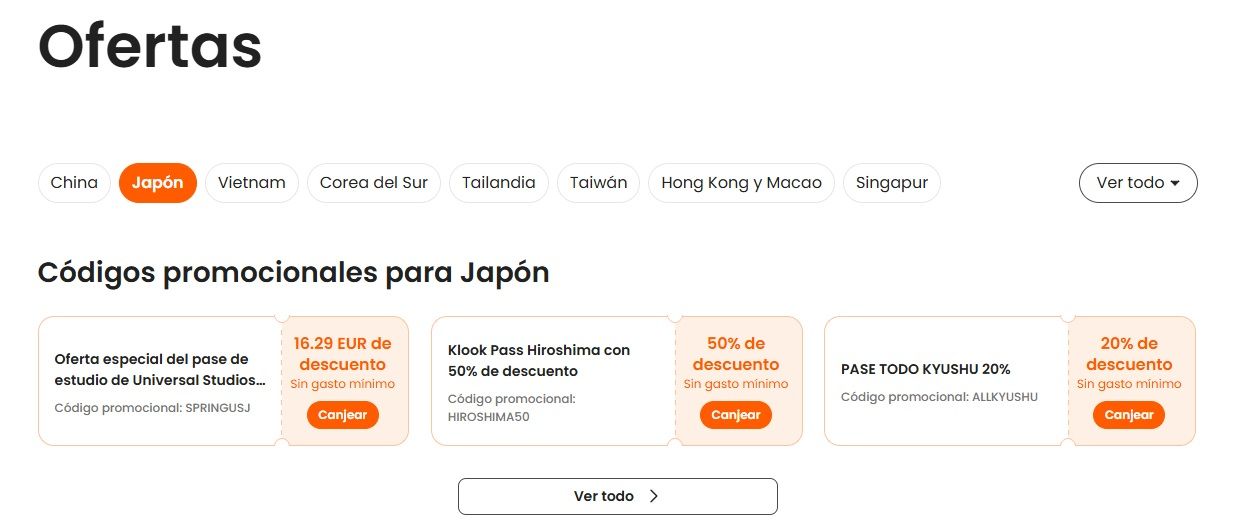 ▷ Código Descuento Klook 2026 ⚠️ TODOS los códigos, cupones y descuentos Klook activos aquí 3 Código promocional Klook Japón