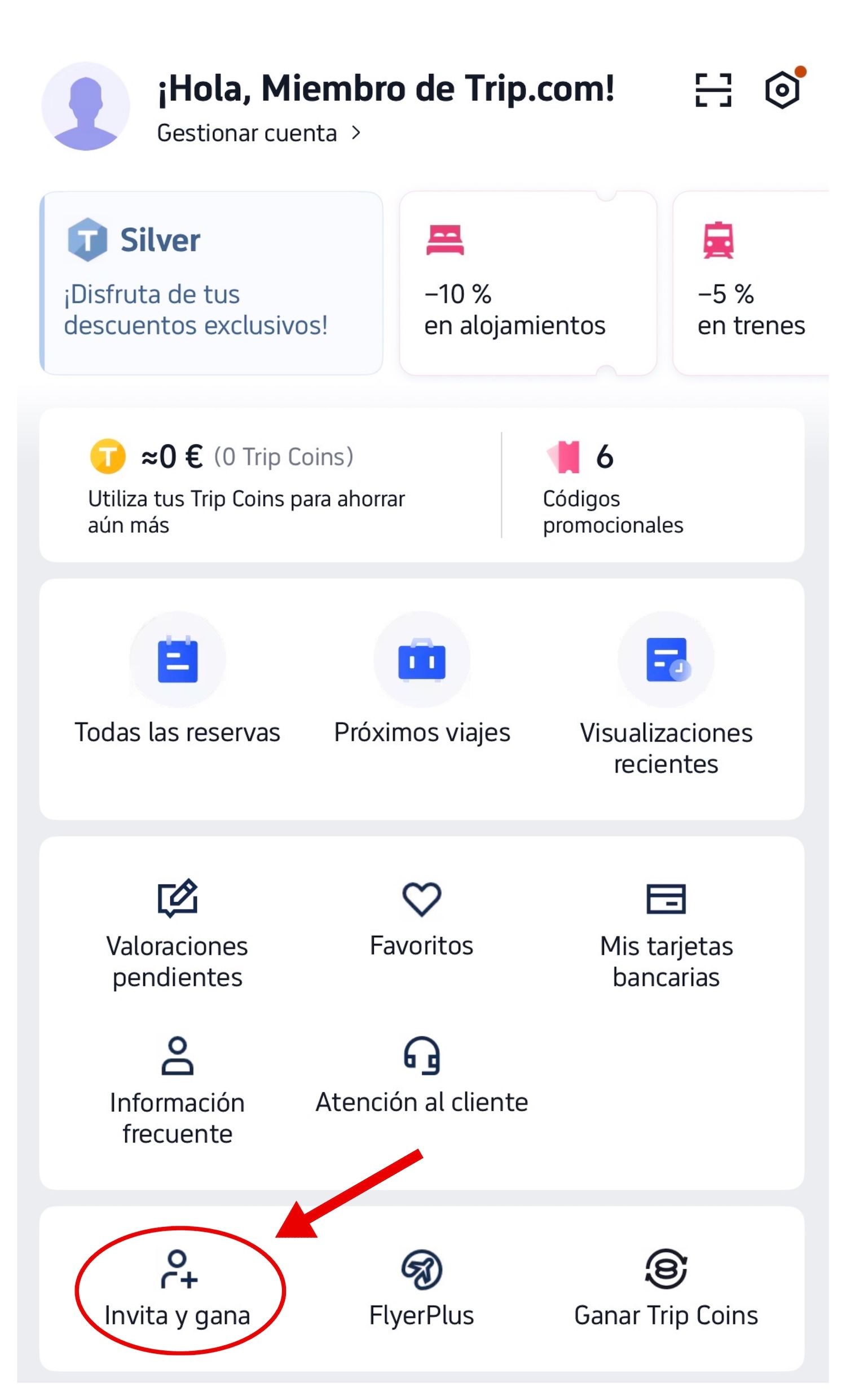 ▷ Descuento Trip del 5% al 70% ⚠️ Todos los códigos de descuento Trip activos AQUÍ 9 Descuento Trip de 10 euros por invitar a un/a amigo/a