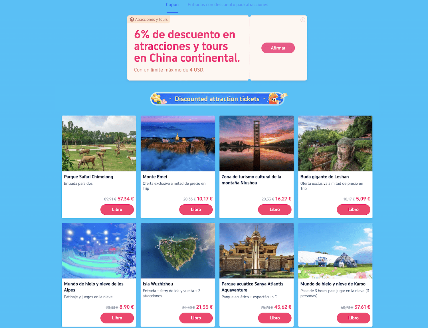 ▷ Descuento Trip del 5% al 70% ⚠️ Todos los códigos de descuento Trip activos AQUÍ 8 Descuento Trip China