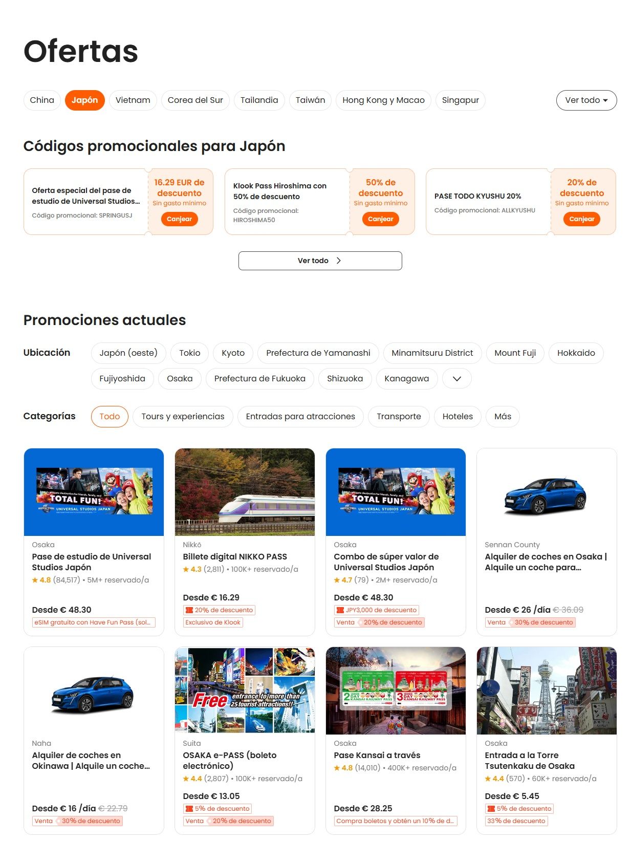 ▷ Código Descuento Klook 2026 ⚠️ TODOS los códigos, cupones y descuentos Klook activos aquí 1 Descuentos Klook 2026: códigos promocionales y ofertas activas