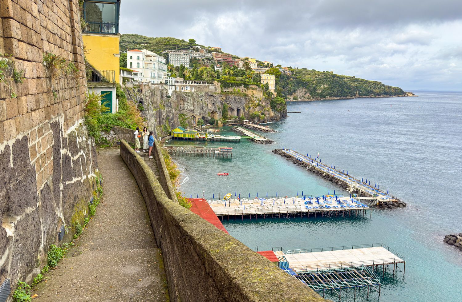 Qué ver en Sorrento: rampa de Piazza Francesco Saverio Gargiulo a Marina Piccola