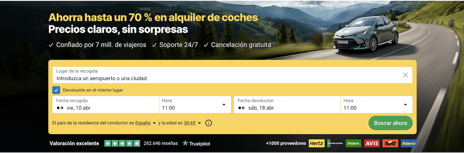 ▷ Descuento Discover Cars de hasta el 70% aquí: cómo conseguirlo y aplicarlo paso a paso ⚠️ 2 Descuento Discover Cars: cómo conseguir un descuento en Discover Cars