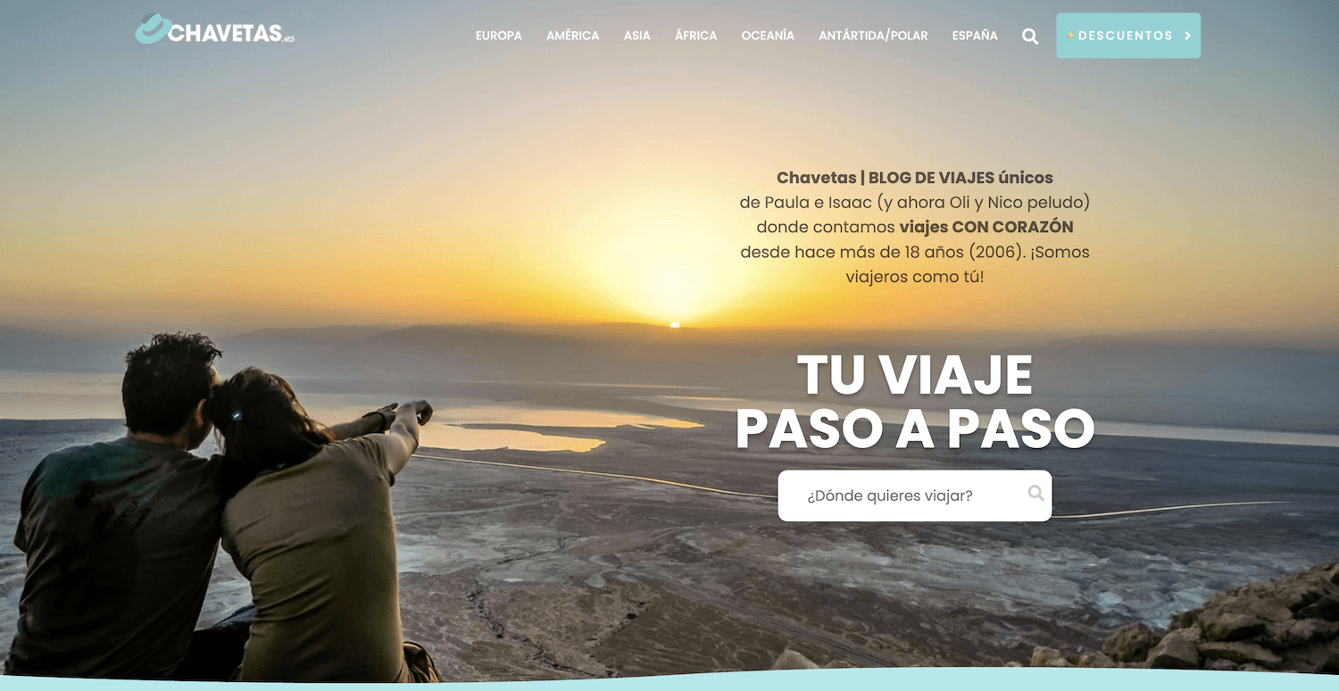 ▷ Los 10 mejores blogs de viajes: ranking 2026 8 Los MEJORES blogs de viajes: Chavetas