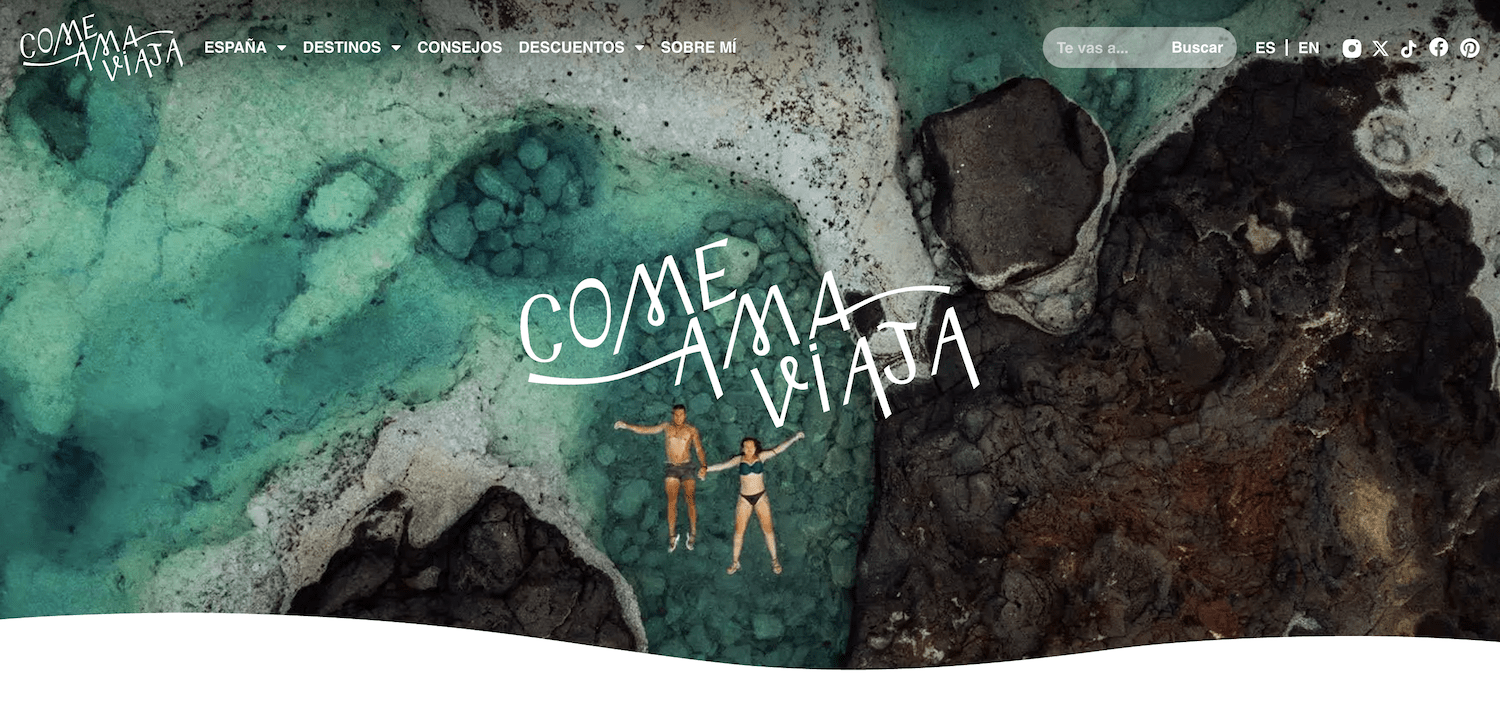 ▷ Los 10 mejores blogs de viajes: ranking 2026 9 Los MEJORES blogs de viajes: Come Ama Viaja